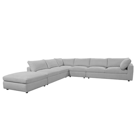Homeroots 135in Beige Fabric Solid Wood Sofa 674614