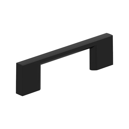 Amerock Cityscape 3 inch (76mm) Center-to-Center Matte Black Cabinet Pull, 25PK 25VMP37130MB