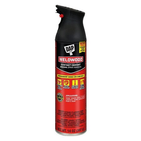 Dap SprayAdhesive, Clear, 14floz, AerosolCan 7079800120