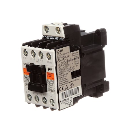 Jackson Contactor, 3-Pole with Auxiliary Contact, 200-240V, 50/60HZ, 3PH 5945-002-65-00