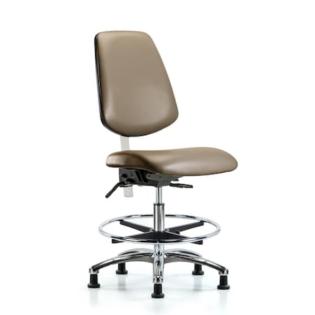 Blue Ridge Ergonomics Vinyl Clean Room Chair BR-NCR-VMBCH-MB-CR-T0-A0-CF-RG-8809