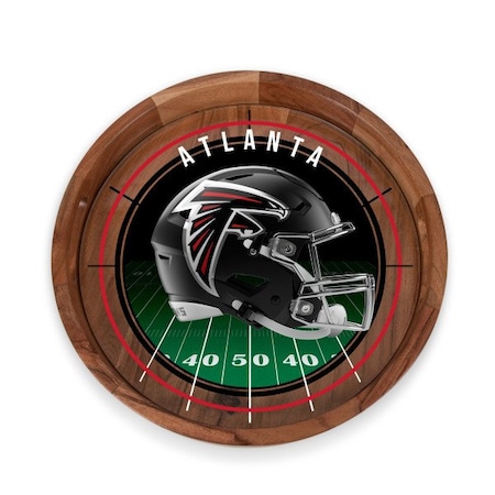 Picnic Time Family Of Brands NFL Atlanta Falcons - Barista Serving Tray with Glass Insert 907-09-511-024-2