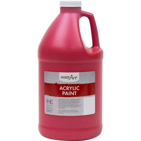 Handy Art Acrylic Paint Half Gallon, Brite Red 102-040