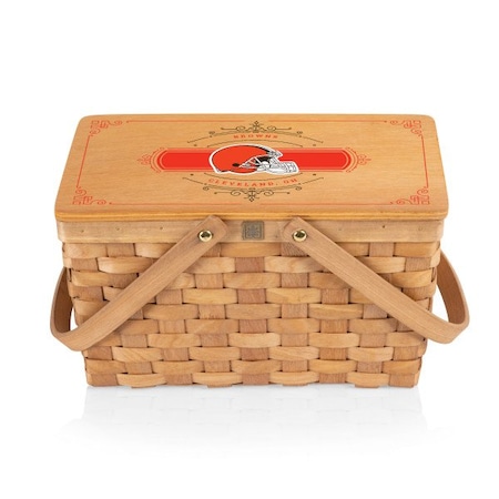 Picnic Time Family Of Brands Cleveland Browns - Poppy Personal Picnic Basket, (Beige) 124-00-299-086-2