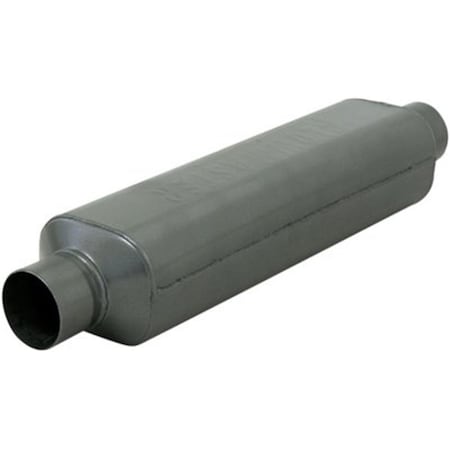 Flow Master 2.5 in. Super HP-2 Muffler Square Case, Black 12518409