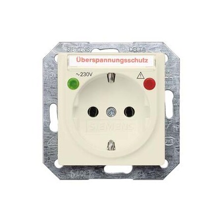 Siemens I-SYSTEM ELECTRIC WHITE SCHUKO SOCKET OUTL. 10/16A 250V W. SCREWLESS TERMINALS 5UB1565