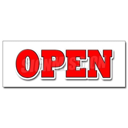 Amistad Decal - Open - Sticker Grand Opening New Store for Business Shop Sale Retail AM3921405