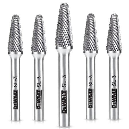 Dewalt CARBIDE BURR SIZE SL-3, 5PK DXCBTJSL3-5