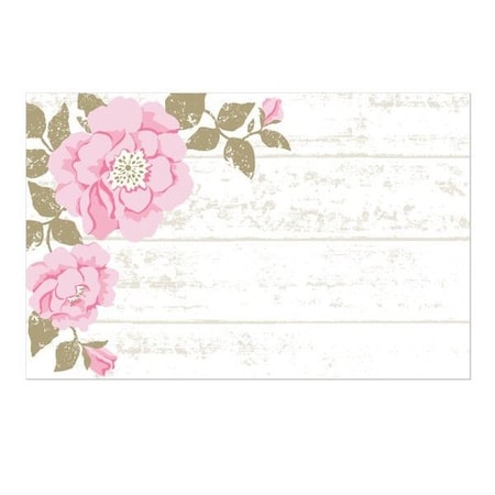 Nashville Wraps Cottage Rose Enclosure Gift Card, 3.5x2.25, 50PK AC5993