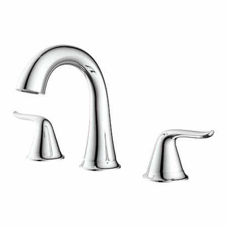 Thrifco Plumbing 8 in. Widespread 2-Handle Bathroom Faucet - Brilliant Chrome 7294001