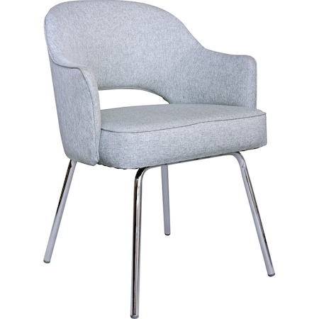 Boss Office Products Guest Chair, Gray Seat, Gray Back, 22 1/2" W 24-1/2" L 32" H, Fixed, Fabric Seat B489C-GR