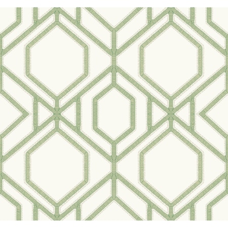 York Wallcoverings Sawgrass Trellis Green Wallpaper TC2631