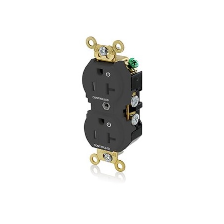 Leviton Extra Heavy Duty Controlled Duplex Receptacle 20 Amp, 125 Volt 5362-2PE