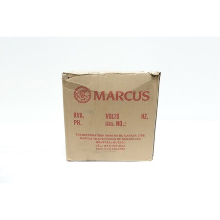 Marcus VOLTAGE TRANSFORMER 5000VA 208V-AC 120V-AC MO5KK