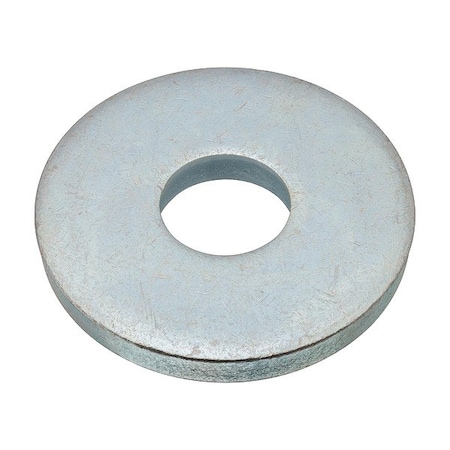 Zoro Select Flat Washer, For Screw Size 1 1/4 in , Steel Plain Finish Z9675-A