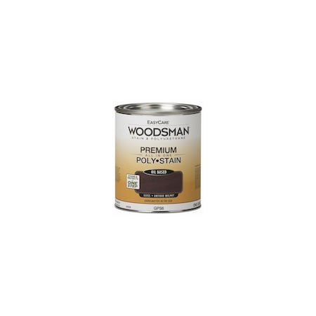 True Value Woodsman Stain & Polyurethane In One, Oil-Base Gloss, Antique Walnut, Qt. GPS6-QT