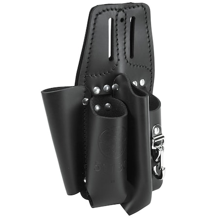 Klein Tools Black Leather 4 Pockets, 5118C 5118C