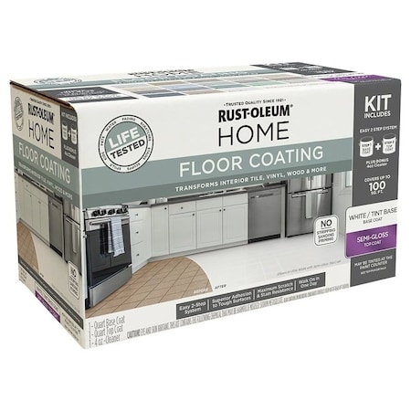 Rust-Oleum Floor Paint Kit, Semi-Gloss 360099