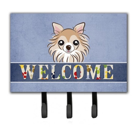Carolines Treasures Chihuahua Welcome Leash and Key Holder BB1437TH68