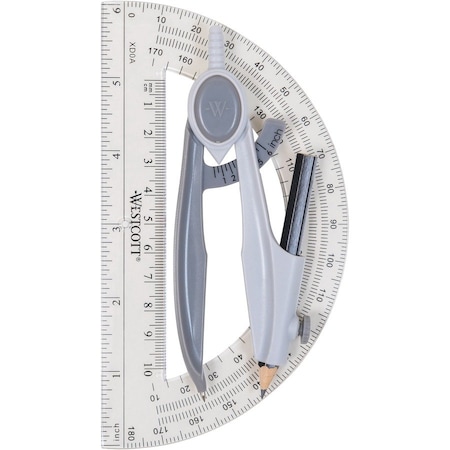 Westcott Math Sets, 2 pc. Compass & Protractor Set 14558