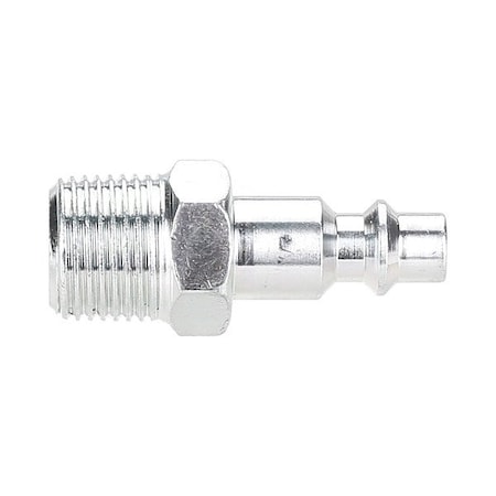 Speedaire Coupler Plug, (M)NPT, 1/4, Steel 30E659