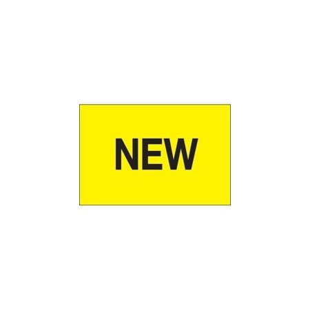 Bubblefast 2 x 3'' - ''New'' Fluorescent Yellow Labels BFDL1148