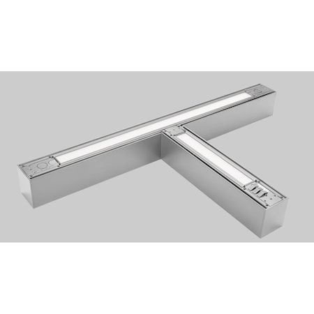 Keystone Linear Arch Fixture with Direct & Indirect Lighting | T | Power and Color Selectable| Silver | 0-10V KT-LALED37PS-TA-8CSF-VDIM-S