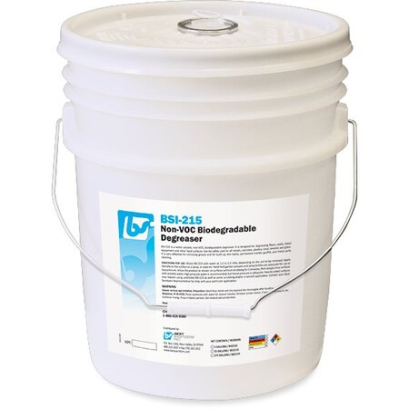 Best Sanitizers Cleaner/Degreaser, Pail, 5 gal, Mild BSI2152