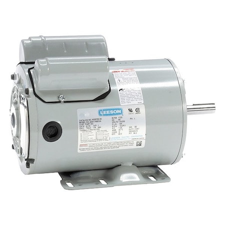 Leeson Farm Duty Motor, Capacitor-Start/Run, 1 HP, 115/230V AC, 1,725 Nameplate RPM, 56H Frame A009782.00