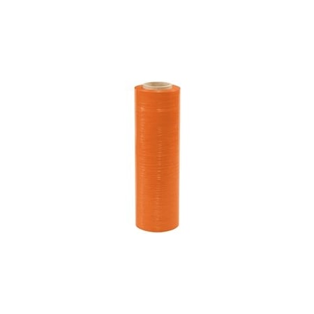 Bubblefast 4-18'' x 59 Gauge x 1500' Orange Color-Tinted Hand Stretch Film, 4PK BFSF1859TORANG