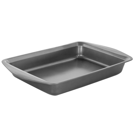 Gibson Baker's Friend 16.75 Inch Nonstick Steel Roasting Pan in Gray 128604.01
