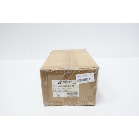 Jefferson Electric VOLTAGE TRANSFORMER 120/240V-AC 0.500VA 1PH 411-0051-120