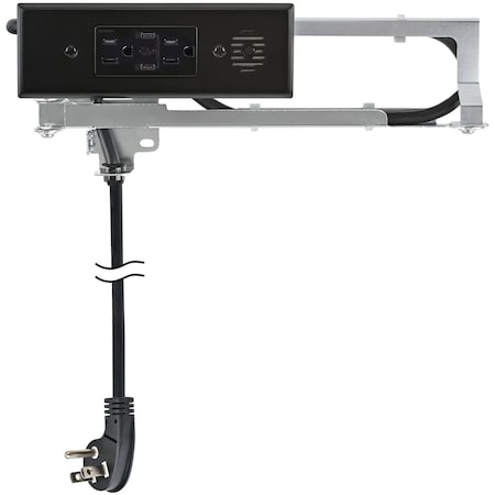 Docking Drawer Electrical Outlet 2 AC 2 USB-C Black 15 Amps for Drawers 1514-130B
