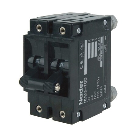 Automation Systems Interconnect 30 Amp, 2P, 250Vac, Trip Curve:C, Rack/Panel Mount Screw, Hydraulic Magnetic Circuit Breaker, UL489, 6PK NDB3100J430-2LSS1A0K