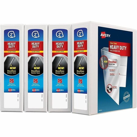 Avery BINDER, 2in, 4PK, WH 79790