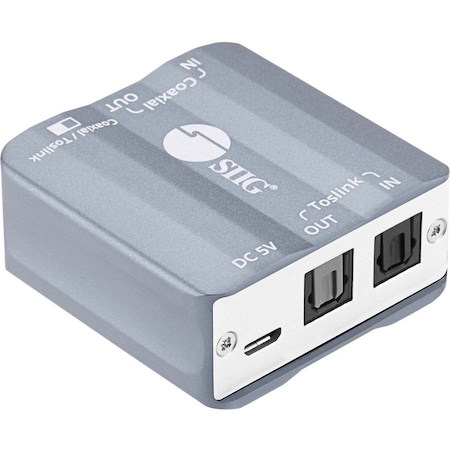 Siig High Quality Bi-Directional Coaxial Rca To Toslink Optical Or Toslink CE-AU0311-S1