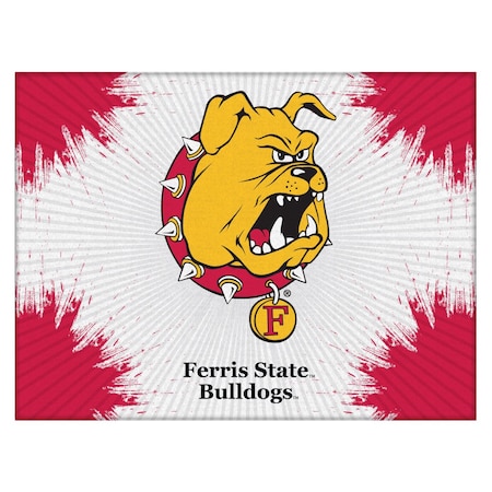 Holland Bar Stool Co Ferris State University 24"x32" Canvas Wall Art LCnvs2432FerrSt