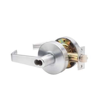 Trans Atlantic Co. LHV Series Heavy-Duty Commercial Cylindrical Lever with IC Core, Grade 1 Classroom in Brushed Chrome DL-LHV70IC-US26D