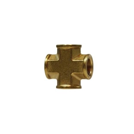 First Fitting & Fastener 1/8 BRASS FORGED CROSS PIPE FITTING 28049MID