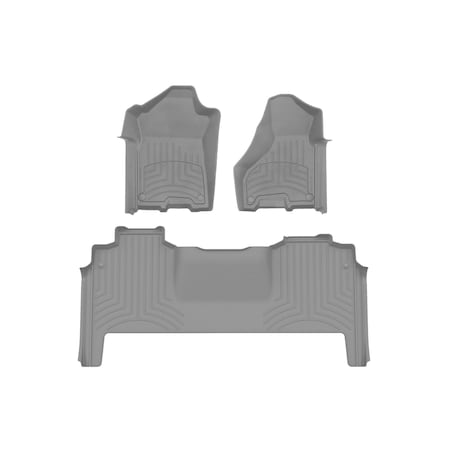 Weathertech Grey, Front and Rear FloorLiner HP 461545-1-3IM