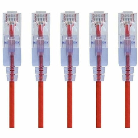 Monoprice SlimRun Cat6A Ethernet Patch Cable - Snagless RJ45_ UTP_ Pure Bare Cop 29429