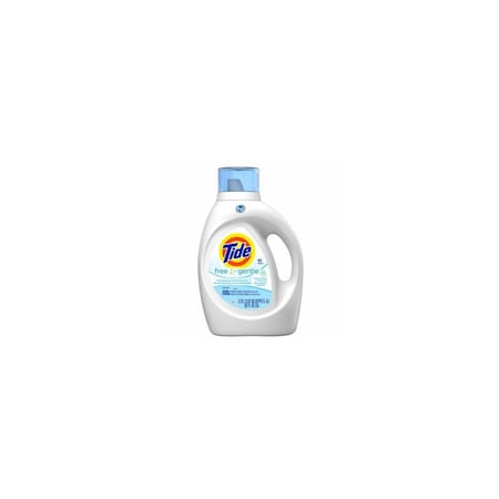 Tide HE Liquid Laundry Detergent, Free & Gentle, 64 Loads, 92-oz. 12143