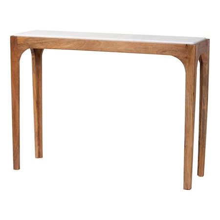 Baxton Studio Lluvia Marble Console Table 270-14720-ZORO