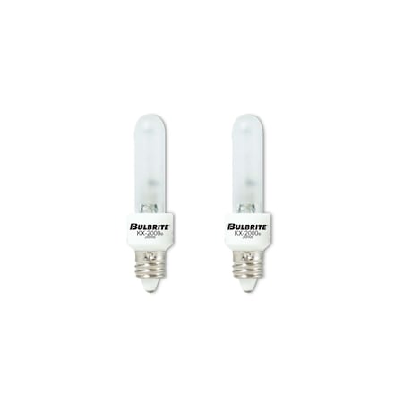Bulbrite Mini-Candelabra Screw Base E11 Light Bulb, 40 Watt, Frost, 2PK 861347