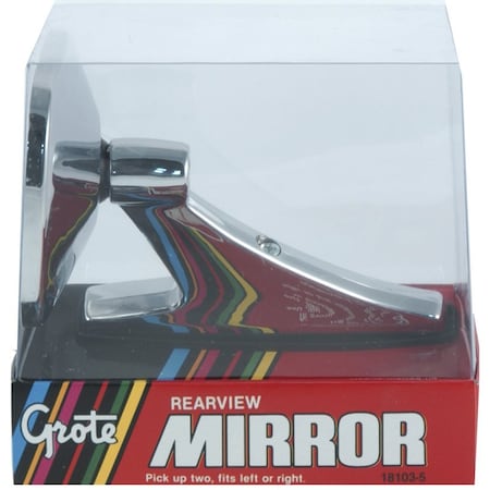 Grote Mirror- Chrome- Unvrsl Replacment- Rect- Re, 18103-5 18103-5