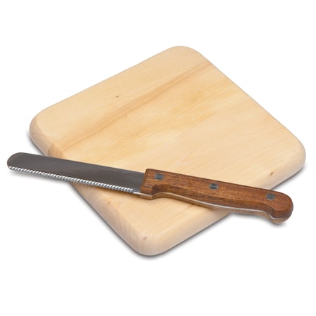 Picnic Time Family Of Brands 6 Square Cutting Board, Parawood 851-00-000-000-0