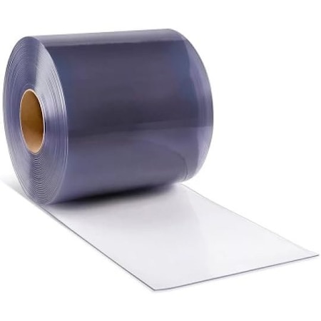 Farm Plastic Supply PVC Strip Curtain Door Bulk Roll - 60 Mil - 6 in x 300 ft - 0.06 Inch Thick Vinyl Z-Vinyl-Door-Strip-4001