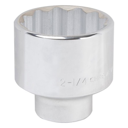 Vulcan Drive Socket, 2-1/4 in Socket, 3/4 in Drive, 12-Point, Chrome Vanadium Steel, Chrome MT-SS6072