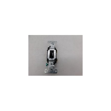 Eaton 20A Single-Pole Toggle Light Switch, Black CSB120BK-BX-LW