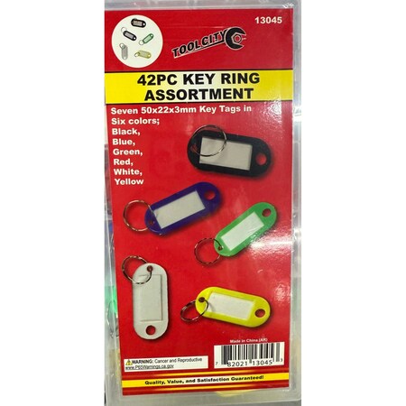 Tool City 42 PIECE KEY RING ASSORTMENT 13045